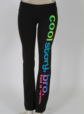 'Cool Story' Yoga Pants - Multi-Color
