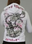 Rosary Couture Hoodie in White
