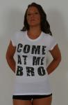 'Come At Me Bro' Baby Doll - White/Black