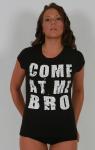 'Come At Me Bro' Baby Doll- Black/White