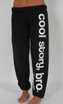 'Cool Story' Sweats - Black/White