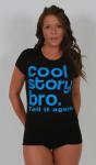'Cool Story' Baby Doll - Black/Blue