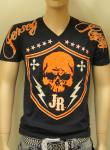 'Orange Lightning' V-Neck